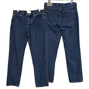 Everlane the Everybody Jean E5 Size 28 - 30 Relaxed Straight Button Fly Unisex